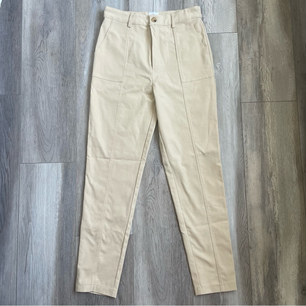 Oh Polly Tailored Khaki Trousers